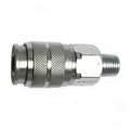 Interstate Pneumatics 1/4 Inch Universal Steel Coupler x 1/4 Inch Male NPT, PK 100 CG441-100K